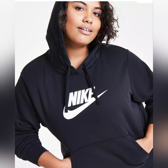 Nike sportswear club Fleece Womens hoodie black - Picture 3 of 4